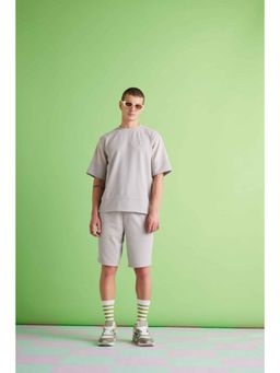 Muvazo - Power Waffle Grey T-shirt