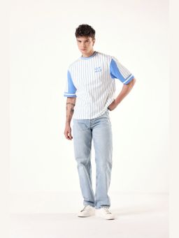 Muvazo - Splash Oversized White T-Shirt
