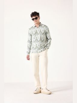 Muvazo - Mirage Half-Zip Green T-shirt