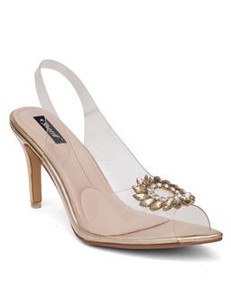 Sherrif Shoes - Womens Golden Color Heels
