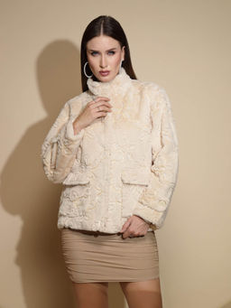 Global Republic - Beige Woolen Wintercoat Jacket