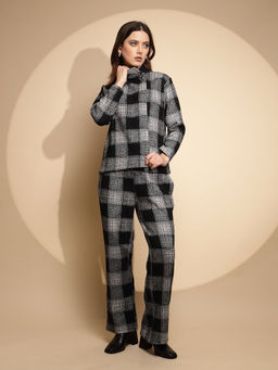 Global Republic - Women Black High Neck Co-Ord (Set of 2)