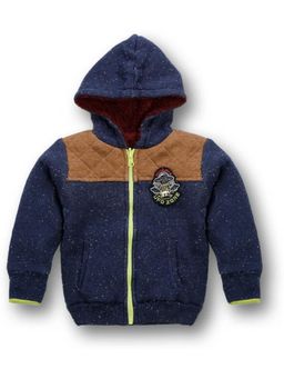 Yellow Apple - Cozy and Warm Kids Woolen Jacket Navy