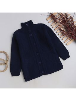 Yellow Apple - Cozy and Warm Kids Woolen Sweater for Girls Navy