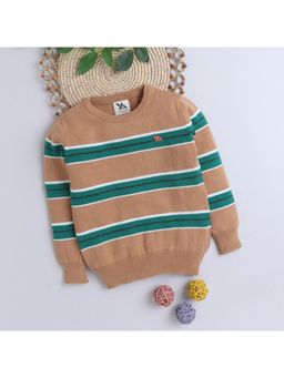 Yellow Apple - Kids Woolen Warm Sweater for Boys Beige