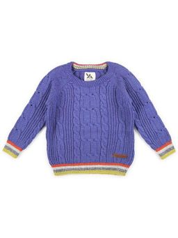 Yellow Apple - Kids Woolen Warm Sweater for Boys Blue