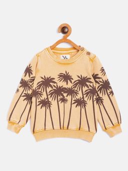 Yellow Apple - Round Neck Winterwear Sweatshirts - Beige