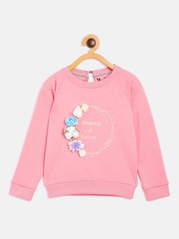 Yellow Apple - Round Neck Winterwear Sweatshirts - Pink