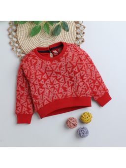 Yellow Apple - Kids Woolen Warm Sweater for Girls Red