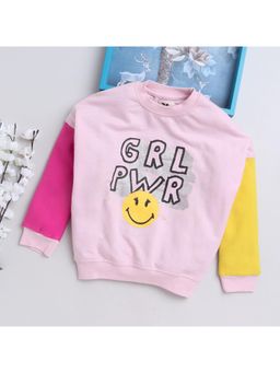 Yellow Apple - Round Neck Winterwear Sweatshirts - Pink