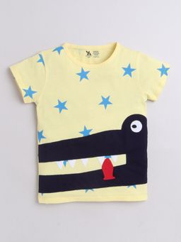 Yellow Apple - Half Sleeve Cotton T-Shirts for Boys Yellow