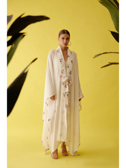 Nikasha - Cream Kimono Sleeves Overgarment