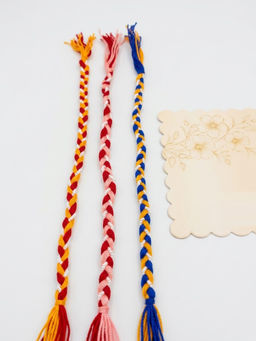 Gahan - Multi-Color Thread Rakhis (Pack of 3)