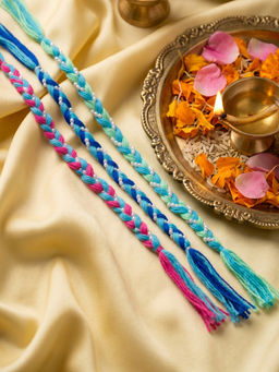 Gahan - Multi-Color Thread Rakhis (Pack of 3)