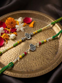 Gahan - Multi-Color Religious Thread Rakhis (Pack of 2)