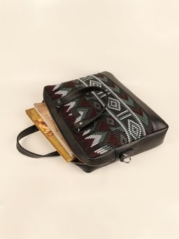 The House Of Ganges - Unisex Ross Handloom 15 Inch Laptop Bag- Cactus (L)