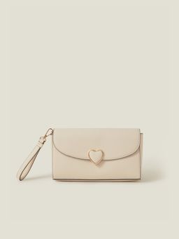 Accessorize London - Women's Cream Heart Wallet