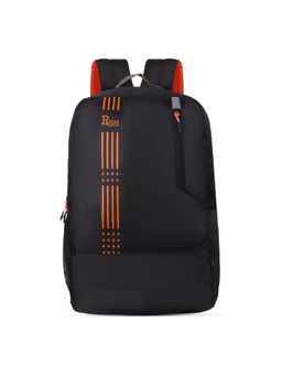 Harissons - Unisex Black Grid Organized 19 L Casual Backpack (M)