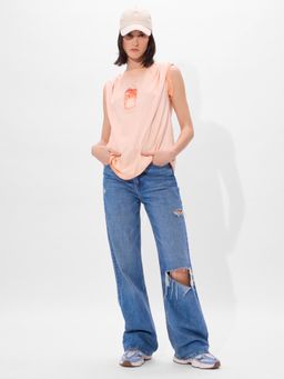 The Souled Store - Pink Girl Fizz Women Oversized T-Shirts