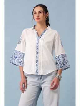RATAN JAIPUR - Blue Loose Button Down Shirt