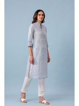 RATAN JAIPUR - Blue Lotus Kurta
