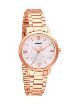 Sonata - -8174WM01-Silver Dial Analog Watch For Women 8174WM01
