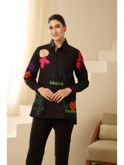 Haus of Handmade - Matisse Patchwork Shirt - Black