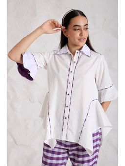 Haus of Handmade - Purpur Cotton Shirt - White