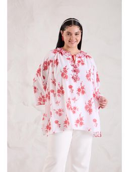 Haus of Handmade - Flor Printed Top - Red