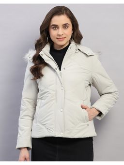 Monte Carlo - Women Beige Polyester Blend Hooded Jackets