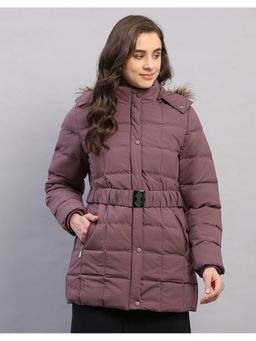 Monte Carlo - Women Mauve Polyester Blend Hooded Jackets