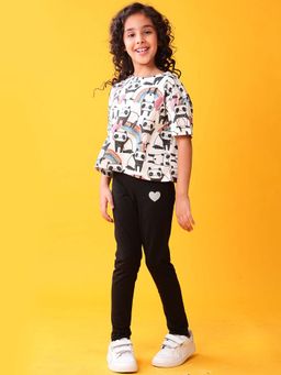 ANTHRILO - Panda Summer T-Shirt with Leggings