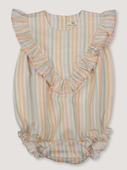 EARLY SUNDAY - Summer Stripe Lucy Baby Bubble Romper