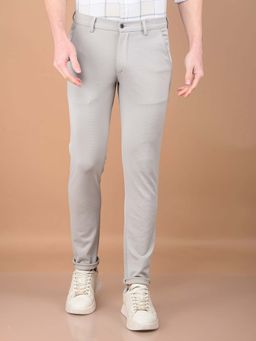 CRIMSOUNE CLUB - Men's Grey Knitted Trouser