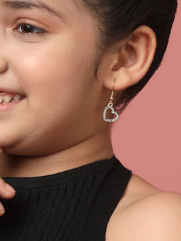 Carlton London - Genz Gold Plated Cz Pink Earrings (Pack of 6)