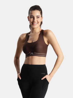 Jockey - 1843 Wirefree Padded Soft Touch Microfiber Bonded Tech Slip-On Bra-C Coffee