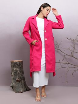 AAREIN - Notched Collar Longline Over Coat