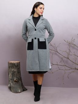 AAREIN - Notched Collar Longline Over Coat