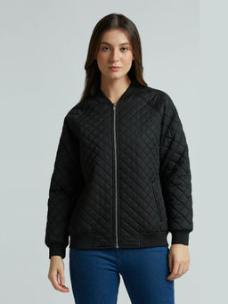 Pepe Jeans - Black Raglan Sleeve Puffer Jacket