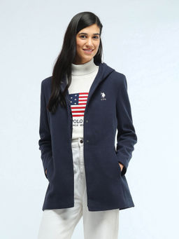 U.S. POLO ASSN. - Longline Solid Hooded Jacket
