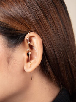 Twenty Dresses by Nykaa Fashion - A Sparkle Studded Evening Ear Cuff