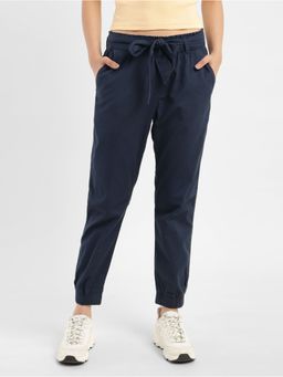 Levi's - Womens High Rise Dark Indigo Loose Tapered Fit Belted Joggers