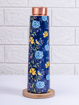 Strokes by Namrata Mehta - Vintage Blooms Copper Bottle