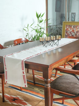 Zeba World - Geometric 6 Seater Christmas Table Runner