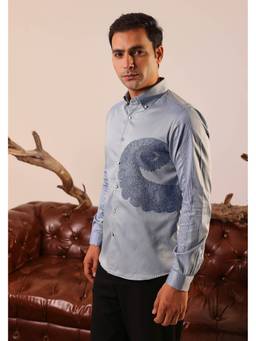ABKASA - Blue Columbus Shirt