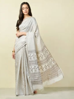 Fabindia - Silk Hand Block Print Sari