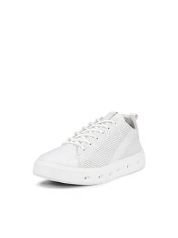 ECCO - Women's White Lifestyle Low-Top Sneakers