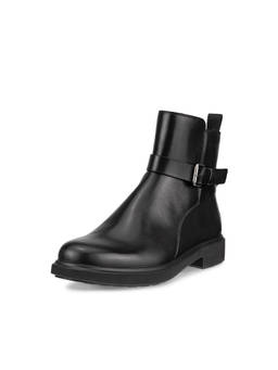 ECCO - Women's Black Casual Ankle Buckle Boots