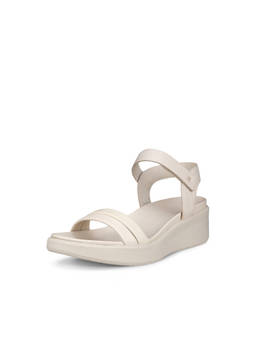 ECCO - Women's Beige Casual Heeled Sandals