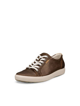ECCO - Women's Brown Casual Low-Top Sneakers